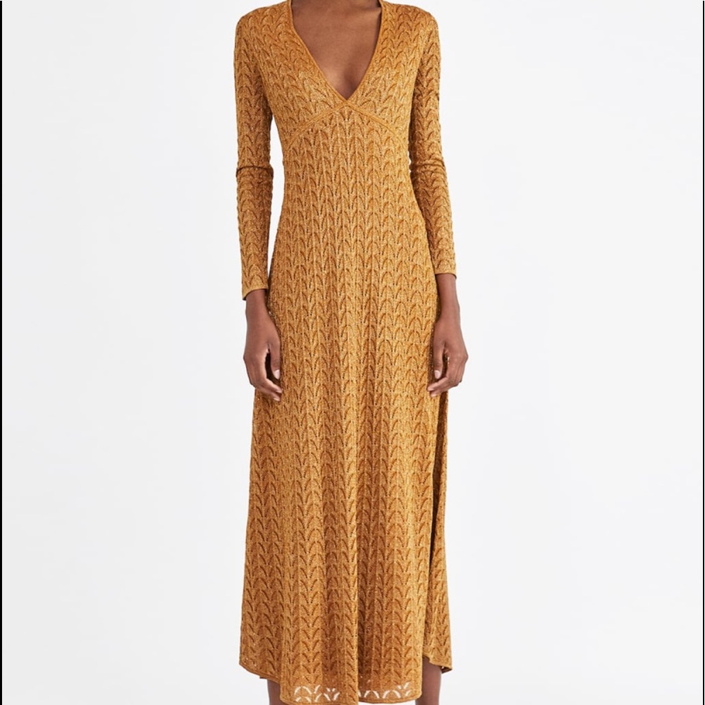 Zara Metallic Dress